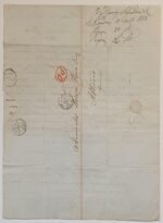 Χειρόγραφη επιστολή με την υπογραφή "Heinrich Schliemann" (Ερρίκου Σλήμαν) 10/8/1858 - Image 5