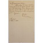 Επιστολή του Δημητρίου Γρίβα, 5/10/1880