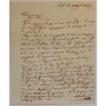 Αυτόγραφη επιστολή Αλέξανδρου Κοντόσταυλου προς τον Μανώλη Τομπάζη 30/10/1828 από την Μάλτα
