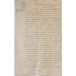 Συμβολαιογραφικό χειρόγραφο έγγραφο - Περιόδου Γεωργίου Α' από το Αίγιο 1881