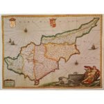 Ευχετήρια κάρτα του Υπουργού Γεωργίου Μαύρου Προέδρου της ενώσεως Κέντρου "Χάρτης της Κύπρου" Μεταπολιτευτική Περίοδος