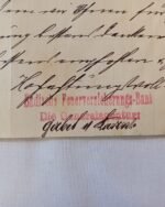 Χειρόγραφη επιστολή "Badische Feuerversicherungs-Bank" 1906 από την Καρλσρούη προς την Πάτρα - Image 2