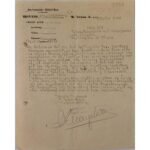 WWII - Δεύτερος Παγκόσμιος Πόλεμος, Πάτρα Επιστολή "Εθνική Οικονομία" 1943 από την Αθήνα