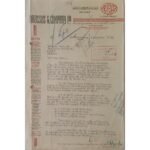 Λιθόγραφο έγγραφο "Drossos & Company Ltd" 1953 από την Αλεξάνδρεια