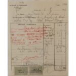 Τιμολόγιο - Άγγελος Π. Καββαδίας - 6 Αυγούστου 1936, Αθήνα