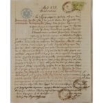 Χειρόγραφο Δικαστικό έγγραφο "Αποδεικτικόν" 31 Μαίου 1940, από την Αγία Μαρίνα Τριταίας