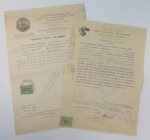 Λιθόγραφα έντυπα "Caledonian Insurance Company" & "Γενικαί Ασφάλειαι της Ελλάδος" 1927 από την Αθήνα (LOT 2 τεμαχίων)