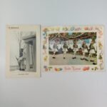 Ευχετήριες κάρτες για το Πάσχα Έυζωνες "ΦΥΛΑΚΙΟΝ ΝΙΚΗΣ" και "Πάσχα είς τήν Ανακτορικήν Φρουράν" (LOT 2 τεμαχίων)