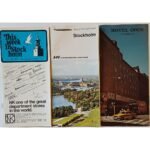 Τουριστικά φυλλάδια για την Στοκχόλμη (δεύτερο μισό 20ού αιώνα) (LOT 3 φυλλαδίων)