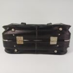 Μαύρη δερμάτινη βαλίτσα vintage - Image 4