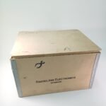 Μεγάλο ξύλινο κουτί αποθήκευσης εργαλείων "Hasselriis Electronics Denmark"