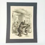 Γκραβούρα "Performing Bear in a Russian Village"