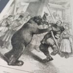 Γκραβούρα "Performing Bear in a Russian Village" - Image 3