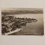 Vintage Καρτ Ποστάλ "Strandbad Friedrichshafen und Schlosskirche" (μέσα 20ού αιώνα)