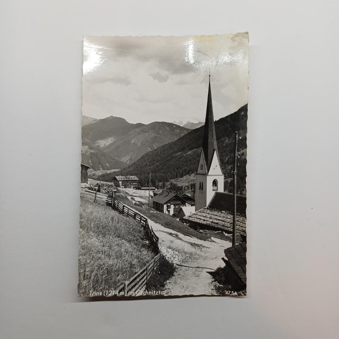 DB2-81-A-20251217_192934-1100x1100 Vintage Καρτ Ποστάλ "Trins (1214 m) im Gschnitztal" (1958) - Image 1