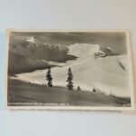 Vintage Καρτ Ποστάλ "Schwarzwasserhütten mit Steinmandl (1984m)" (μέσα 20ου αιώνα)