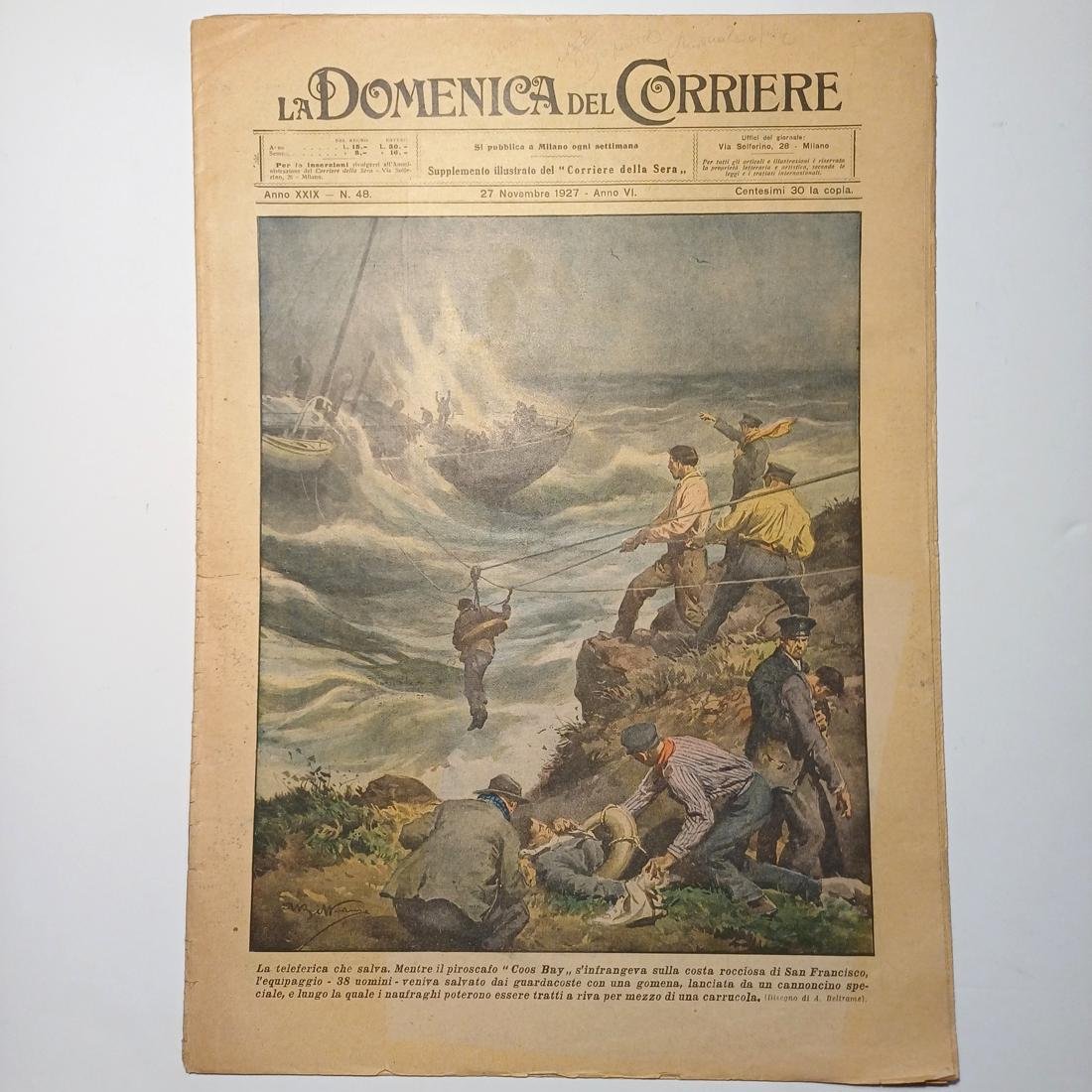 DB3-55-20260123_203724-1100x1100 Eφημερίδα "La Domenica del Corriere" Έτος XXIX, Αριθ. 48 - 27 Νοεμβρίου 1927 - Image 1