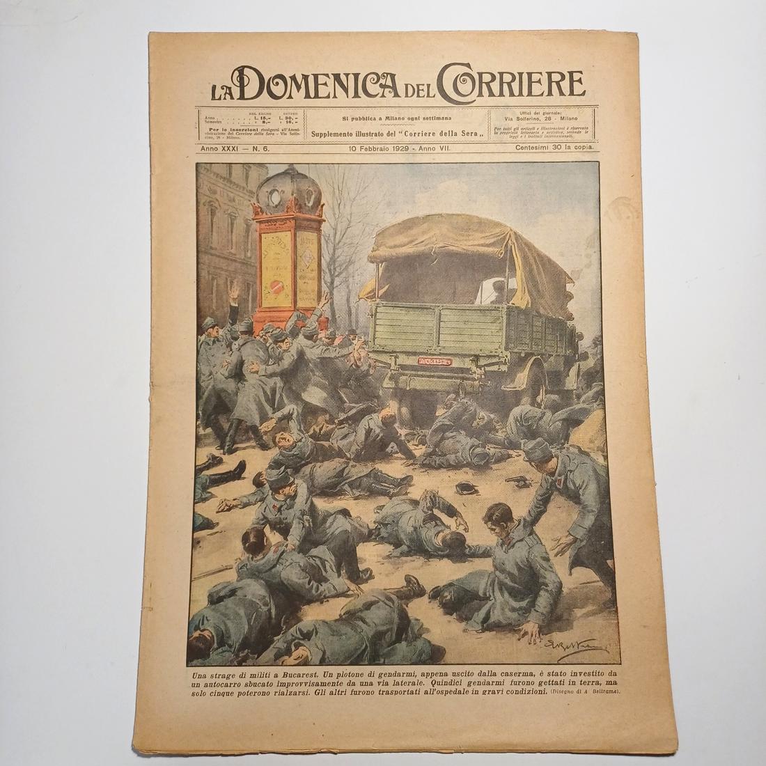 DB3-95-20260125_203221-1100x1100 Εφημερίδα "La Domenica del Corriere" Έτος XXXI, Αριθ. 6 - 10 Φεβρουαρίου 1929 - Image 1