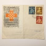 WWII- Ιστορικός φάκελος Φιλοτελισμού Π.Η.Κ. "Tjedan Crvenog Križa" Κροατία, 12-10-1941