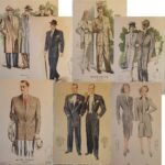 Λιθόγραφες εκτυπώσεις μόδας "MAYFAIR FASHIONS, LONDON" και "ADAM, La Revue de l'Homme" (έως τα μέσα 20ού αιώνα- LOT 15 τεμαχίων)