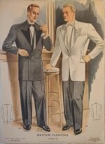 Λιθόγραφες εκτυπώσεις μόδας "MAYFAIR FASHIONS, LONDON" και "ADAM, La Revue de l'Homme" (έως τα μέσα 20ού αιώνα- LOT 15 τεμαχίων) - Image 7