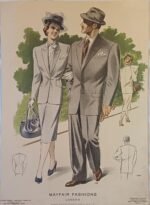 Λιθόγραφες εκτυπώσεις μόδας "MAYFAIR FASHIONS, LONDON" και "ADAM, La Revue de l'Homme" (έως τα μέσα 20ού αιώνα- LOT 15 τεμαχίων) - Image 8