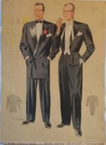 Λιθόγραφες εκτυπώσεις μόδας "MAYFAIR FASHIONS, LONDON" και "ADAM, La Revue de l'Homme" (έως τα μέσα 20ού αιώνα- LOT 15 τεμαχίων) - Image 12
