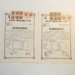 Ενδεικτικά "Οκτατάξιον Γυμνάσιον Θηλέων" Σχολ. έτος 1950-51, Αίγιο (LOT 2 τεκμηρίων)