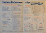 Μενού Μπυραρίας "Hofbräuhaus am Platzl" (Συλλεκτικό, 1950s-'60s) - Image 2