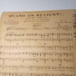 Vintage Παρτιτούρα "Quand on revient" Walter Kollo (1927) - Image 2