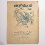 Vintage Παρτιτούρα "Quand Madelon" Camille Robert