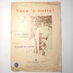 Vintage Παρτιτούρα "Voce 'e notte!" Ernesto De Curtis