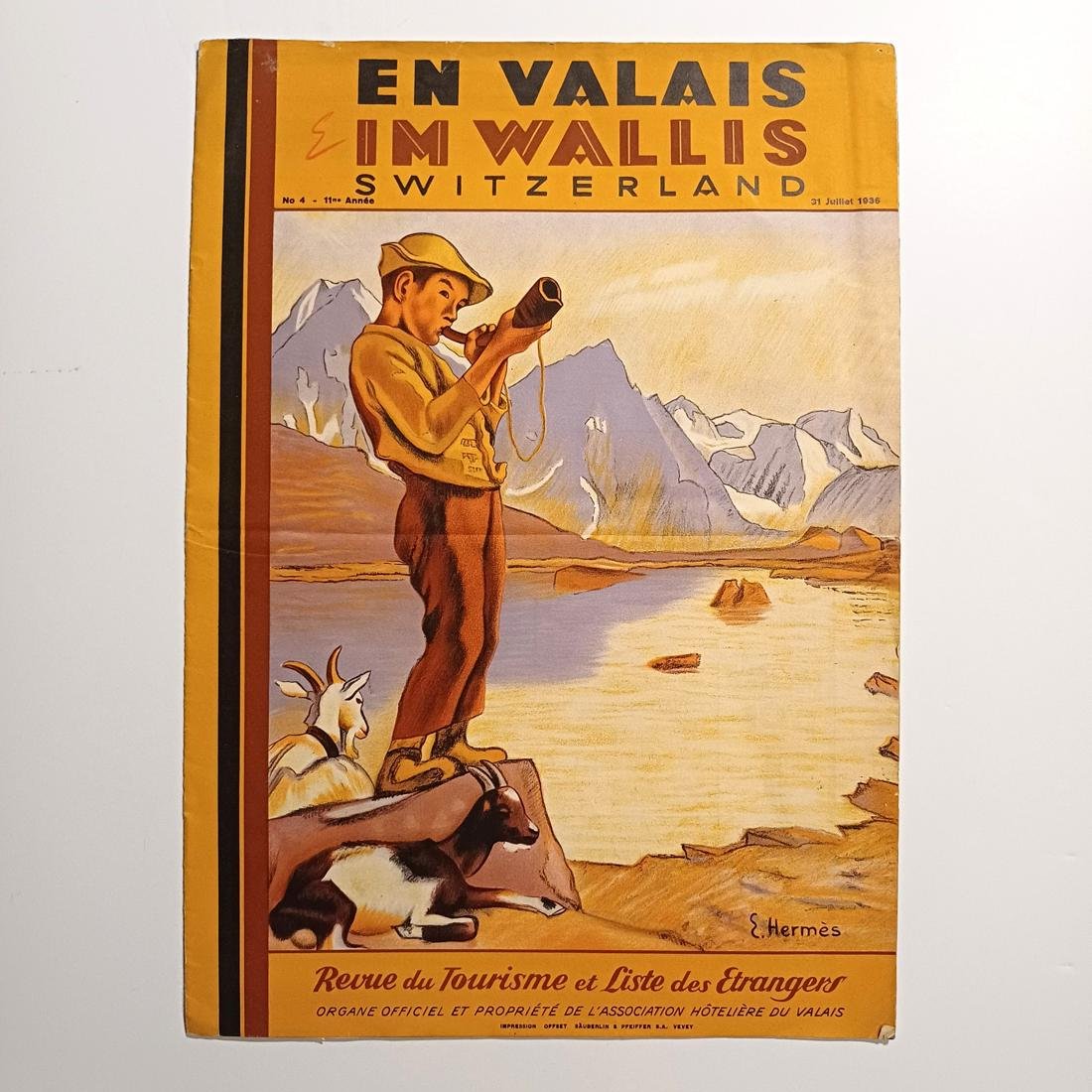 LF3-60-A-20260113_220623-1100x1100 Περιοδικό "En Valais / Im Wallis" Νο. 4, Switzerland (31-7-1936) ΣΠΑΝΙΟ - Image 1