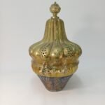 Αντίκα ορειχάλκινο μαγκάλι με χάλκινη βάση - Image 2