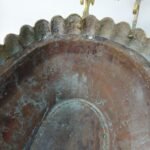 Αντίκα ορειχάλκινο μαγκάλι με χάλκινη βάση - Image 5