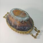 Αντίκα ορειχάλκινο μαγκάλι με χάλκινη βάση - Image 6