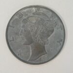 Νόμισμα μεγάλου μεγέθους "ONE DIME" (μια δεκάρα) των Ηνωμένων Πολιτειών Αμερικής (1916) - Image 2