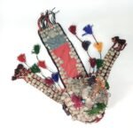 Παραδοσιακό νυφικό κάλυμμα κεφαλής (headdress) με χάντρες και έκτυπα ελάσματα - Image 3