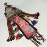 Παραδοσιακό νυφικό κάλυμμα κεφαλής (headdress) με χάντρες και έκτυπα ελάσματα - Image 5