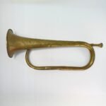 WWI & WWII Στρατιωτική χάλκινη σάλπιγγα (bugle/clairon) Ελληνικού στρατού (αρχές - μέσα 20ού αιώνα)