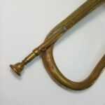WWI & WWII Στρατιωτική χάλκινη σάλπιγγα (bugle/clairon) Ελληνικού στρατού (αρχές - μέσα 20ού αιώνα) - Image 3