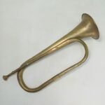 WWI & WWII Στρατιωτική χάλκινη σάλπιγγα (bugle/clairon) Ελληνικού στρατού (αρχές - μέσα 20ού αιώνα) - Image 4