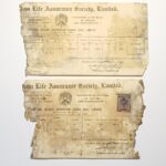 Αποδείξεις πληρωμής ασφαλίστρων "Gresham Life Assurance Society Limited" 1941-42 Αθήνα (Συλλογή 2 τεκμηρίων)