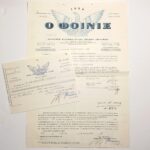 Ασφαλιστήριο συμβόλαιο πυρός & απόδειξη πληρωμής "Ο Φοίνιξ", για την Ελληνική Χαρτοποιία, 11 Φεβρουαρίου 1967, Αθήνα (LOT 2 τεκμηρίων)