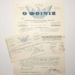 Πυρασφαλιστήριο συμβόλαιο & απόδειξη πληρωμής "Η ΙΟΝΙΚΗ", για την Ελληνική Χαρτοποιία, 12 Αυγούστου 1967, Αθήνα (LOT 2 τεκμηρίων)