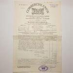 Πυρασφαλιστήριο συμβόλαιο "Commercial Union Assurance Company Limited", για την Ελληνική Χαρτοποιία, 1966 από την Θεσσαλονίκη (LOT 2 τεκμηρίων) - Image 2