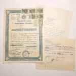 Απολυτήριον "Δημοτικόν Σχολείον Αιγίου" Σχολ. έτος 1951-1952 (LOT 3 εγγράφων)