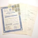 Απολυτήριον "Δημοτικόν Σχολείον Δαφνών" Σχολ. έτους 1951-1952, Αιγιαλεία (LOT 3 εγγράφων)