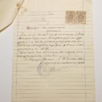 WWII- Απολυτήριο "Δημοτικό Σχολείο Παραλίας Πλατάνου" & "Πιστοποιητικό εγγραφής" Σχολ. Έτος 1943-'44 - Image 3