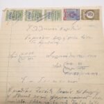WWII- περίοδος Κατοχής- Χειρόγραφο Ενδεικτικόν "Γυμνασίου Κρεστένων Αιγίου" Σχολ. έτος 1941-1942 (LOT 2 εγγράφων) - Image 2